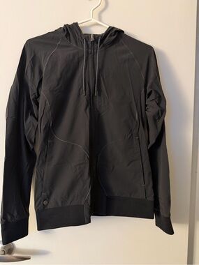 Outdoor Research Black Hooded Windbreaker Jacket